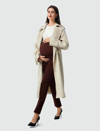 AFITNE Maternity Pants for Work Over The Belly Straight Leg Dress Slacks - Image 6