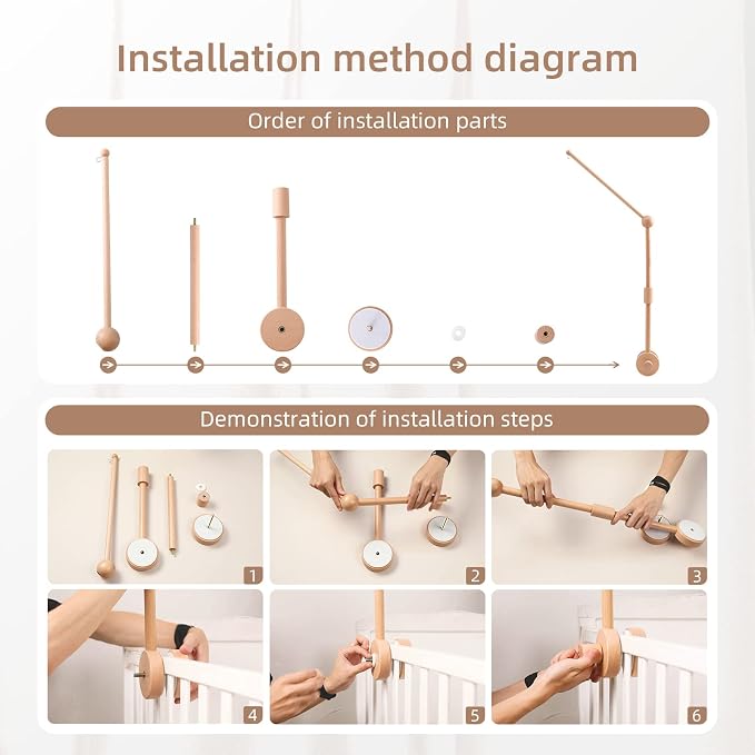 let's make Baby Crib Mobile Arm - Image 5