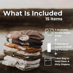 Nora's Nursery Cloth Diapers 7 Pack - Image 2