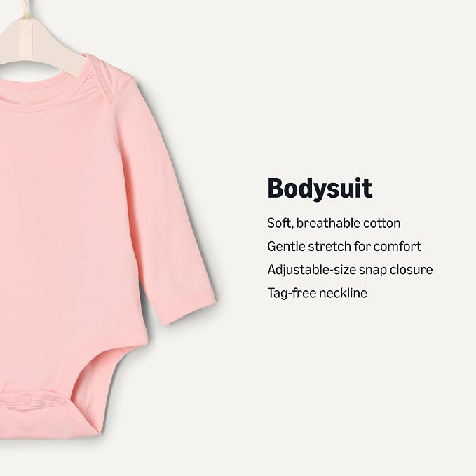Amazon Essentials x Sofia Grainge Unisex Babies' Long Sleeve Crew Neck Bodysuit - Image 2