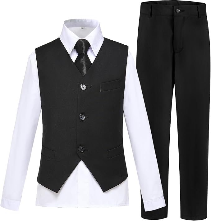 Boys’ Formal Suit 5 Piece Set, Toddler Tuxedos - Image 2