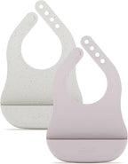 Lalo The Bib - Waterproof, Non-Toxic Silicone Baby Bib by Lalo