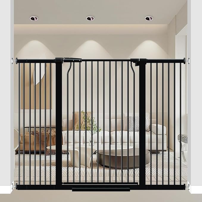 40.55" Extra Tall Baby Gate, 49.2-54.7 in Wide, No Drilling, Pressure Mounted by THEYFIRST