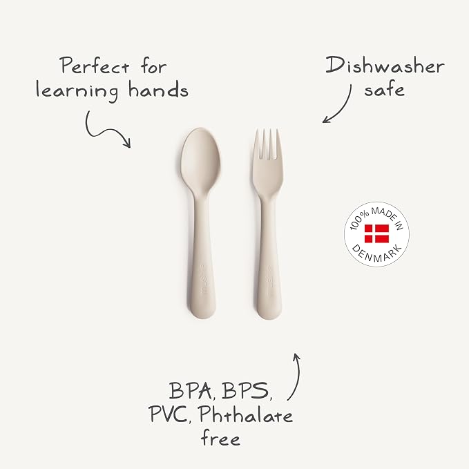 mushie Flatware Fork and Spoon Set - Image 7