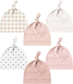 Konssy 6 Pack Baby Newborn Hats Set Knot Beanie Hats Soft by Konssy