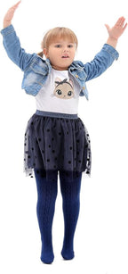 EPEIUS Baby Girl Tights Thick Cable Knit Leggings Stockings Cotton Pantyhose - Image 4