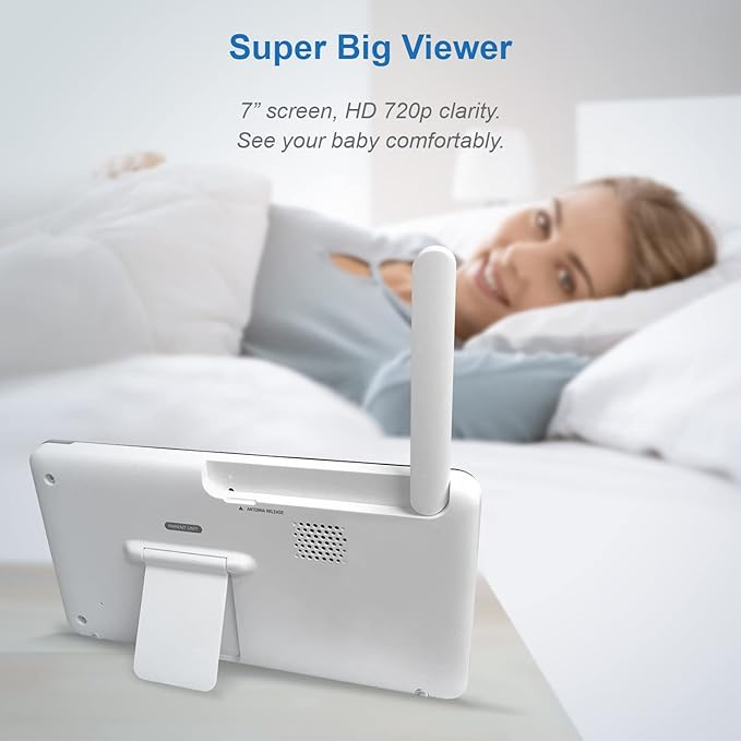VTech RM7764-2HD Smart WiFi 2 Camera BabyMonitor, 360° Pan&Tilt, 10X Zoom - Image 2