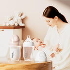 Gulicola Natural PP Baby Breastfeeding Bottles, Medium Flow Nipples, 3 Months + - Image 2