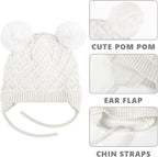Labeol Baby Hats, Soft Warm Winter Knit Baby Beanie Hat - Image 3