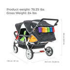 Familidoo H6E 6 seat Baby Stroller- Double Canopy - Image 7