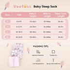 Yoofoss Baby Sleep Sack 0-6 Months 0.5 Tog Wearable Blanket - Image 5