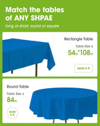 Pureegg Plastic Table Cloth Disposable 8 Pack, 54 x 108 Inch Table Cloths - Image 2