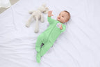 Baby Boy Footed Pajamas with Mittens, Rayon Made from Bamboo Sleepers, 2 Way - Image 6