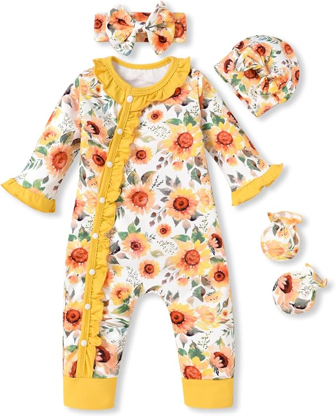 Aalizzwell Baby Girls Romper Outfit Fall Winter Clothes by Aalizzwell