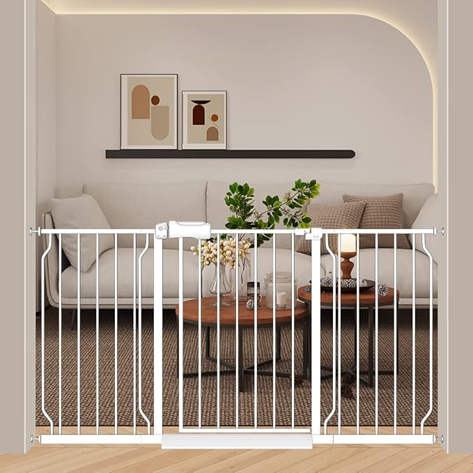 57.5-62 Inch Extra Wide Baby Gates by FlowerFrail