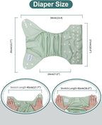 babygoal Reusable Charcoal Cloth Diapers - Image 5