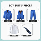 Boys' 5 Piece Formal Suit Set - Image 2