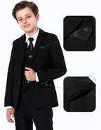 A&J DESIGN Boys 7-Piece Formal Suit Ring Bearer Outfit - Image 4