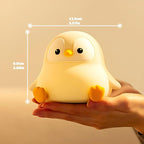 Penguin Nursery Night Light, LED Squishy Silicone Lamp, 2 Levels Dimmable - Image 2