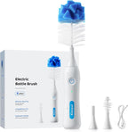 Electric Bottle Brush Cleaner, IPX7 Waterproof Baby Bottle Brush by Klarpul