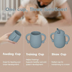 Cuddle Campus 100% Silicone Baby Training Cup, Shatterproof Toddler Sippy Cups - Image 2