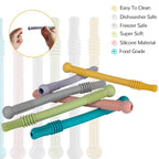 Fu Store Hollow Teether Tube Chew Straw Sensory Toy - Image 2