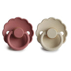 FRIGG Daisy Natural Rubber Baby Pacifier | Made in Denmark | BPA-Free 2-Pack - Image 2