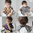 Short Sleeve Waterproof Bib for Toddlers – Feeding Apron for Mealtime, - Image 5