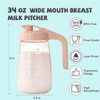 COMI 34oz Breast Milk Pitcher, No Leak Breast Milk Storage Containers - Image 2