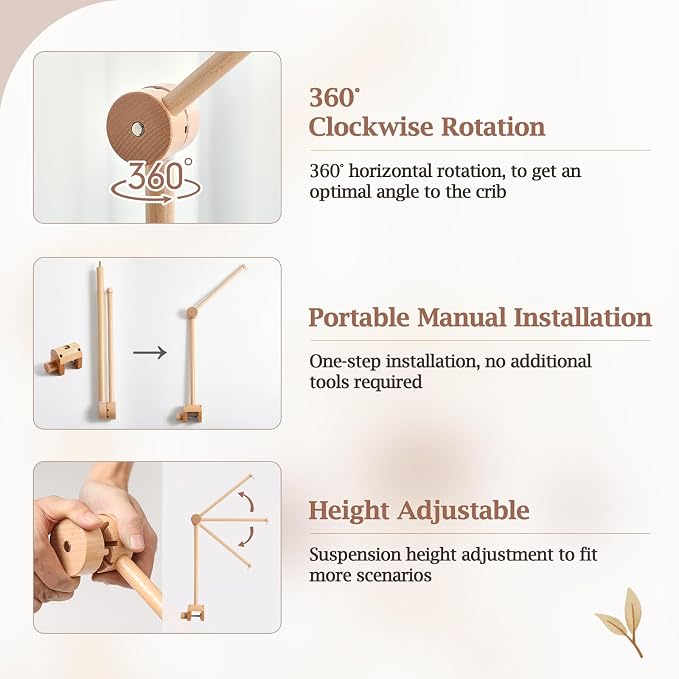 let's make Baby Crib Mobile Arm - Image 3