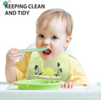 Zhanmai 3 Pack Silicone Bibs for Babies - Image 5