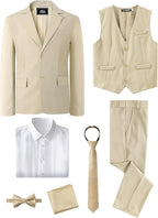 A&J DESIGN Boys 7-Piece Formal Suit Ring Bearer Outfit - Image 3
