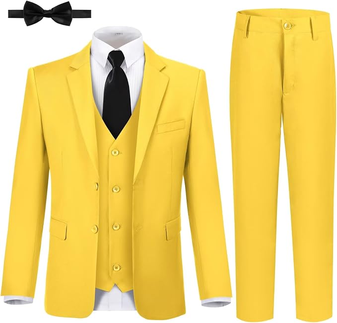 JPF Boy's Formal Suit Set Slim Fit Kids Tuxedo Suits by JPFMALESUIT