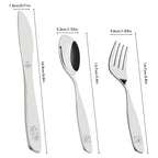 Lehoo Castle Toddler Utensils, Kids Silverware Set Stainless Steel, Metal - Image 7