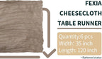 FEXIA 6 Pack Nude Table Runner 35x120 Inches - Image 2