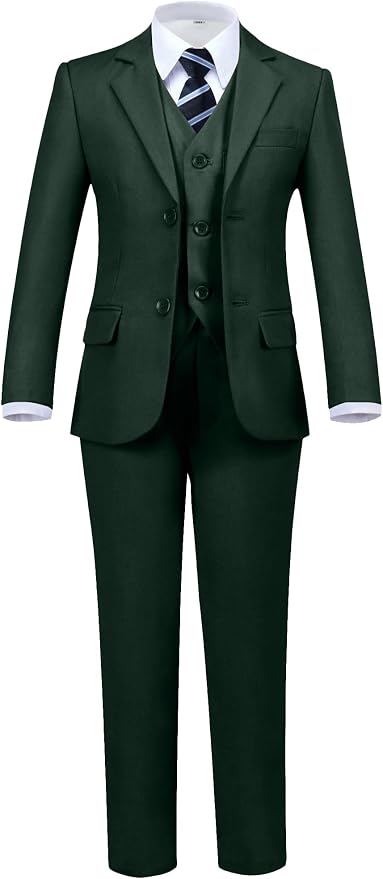 Boys' 5 Piece Formal Suit Set by Hipfun