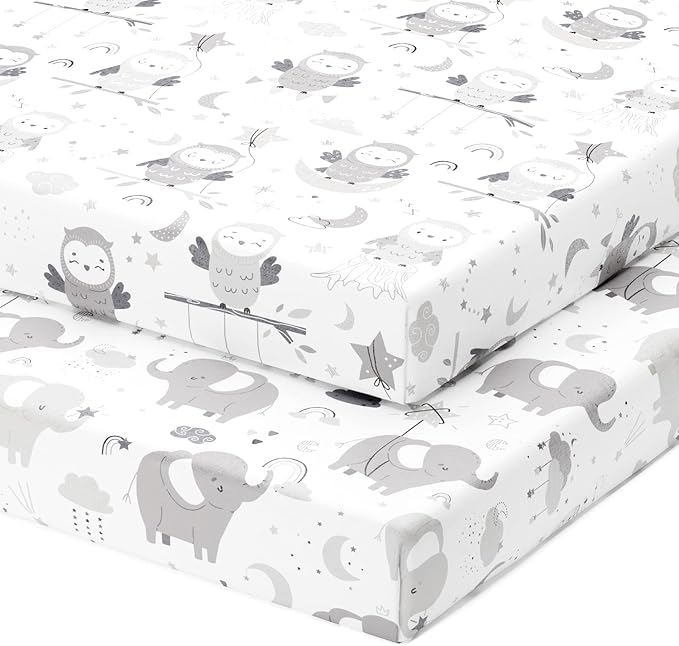 Mini Portable Crib Sheets Fitted by JoeyJoan