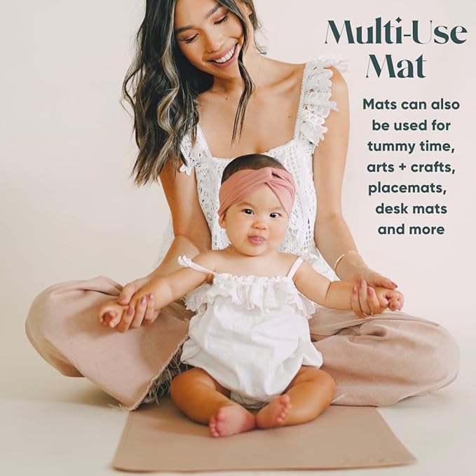 Ava + Oliver Vegan Leather Baby Changing Mat - Image 2