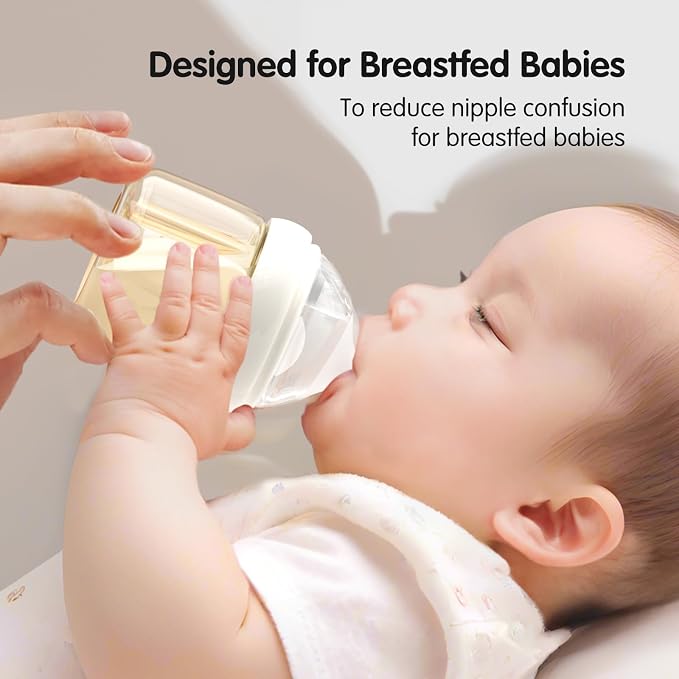 Silicone Bottle Nipples for Natural Baby Bottle, Slow Flow, Replacement Bottle - Image 7