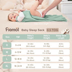 Baby Sleep Sack 0-6 Months, 100% Cotton Sleeping Sack - Image 4