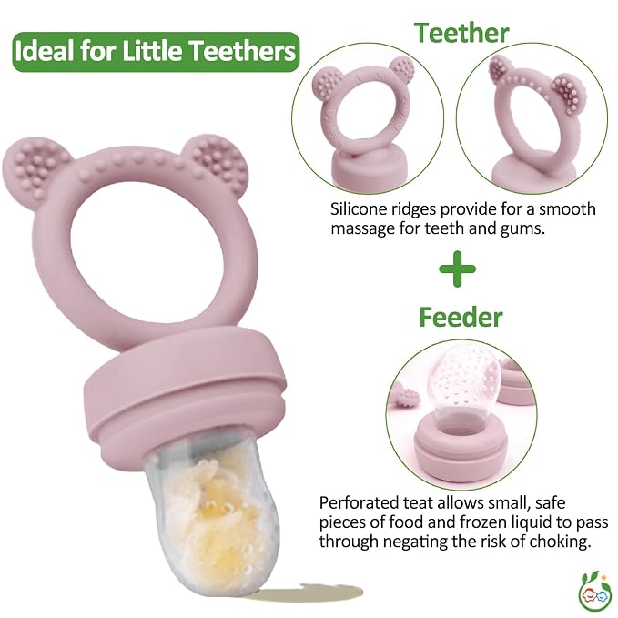 JEXFUN Silicone Breastmilk Popsicle Freezer Molds & Baby Fruit Food Feeder - Image 6
