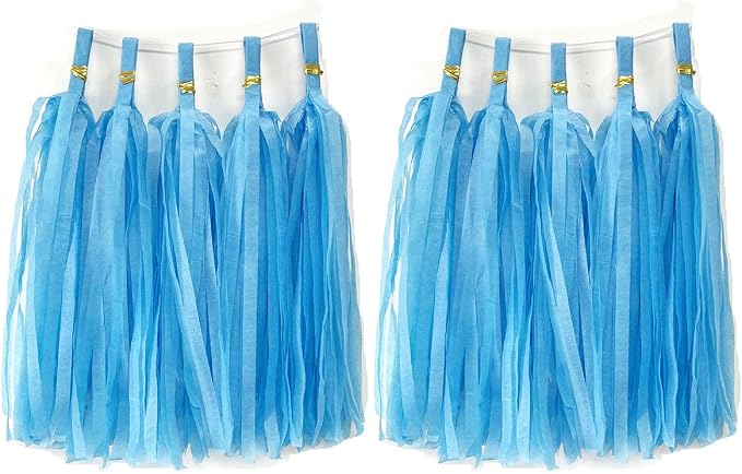 Tissue Paper Tassels Garland Banner Table Decor Party Banner Wedding Birthday by ZGjoy