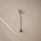 mushie Linen Baby Pacifier Clip Holder | Soft Fabric Strap - Image 3