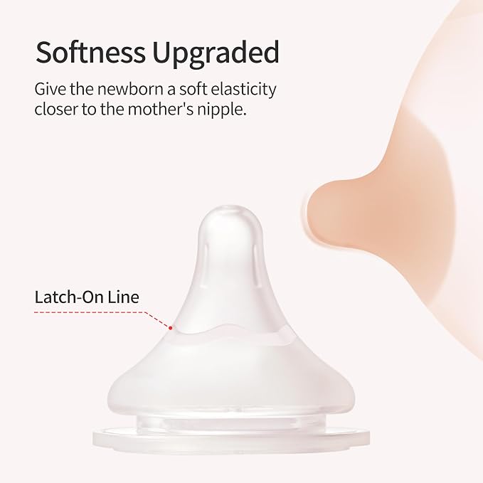 Pigeon Silicone Nipple with Latch-On Line, Natural Feel, 3+ Months - Image 6