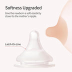 Pigeon Silicone Nipple with Latch-On Line, Natural Feel, 3+ Months - Image 6