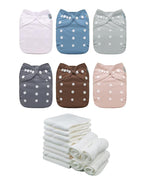 ALVABABY Baby Cloth Diaper 6 Pack by ALVABABY
