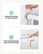 COMOMY 42" Extra Tall Baby Gate - Image 5