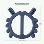 Haakaa Silicone Crab Baby Teether, Teething Toys, 360°Baby Toothbrush Head - Image 8