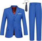 Boys Suit 4 Pcs Slim Fit Set Casual Suits Wedding Outfit Prom Jacket Vest Pant by MENSUIT