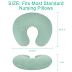 Accmor 2 Pack Muslin Nursing Pillow Covers, 100% Cotton Soft Nursing Covers - Image 8